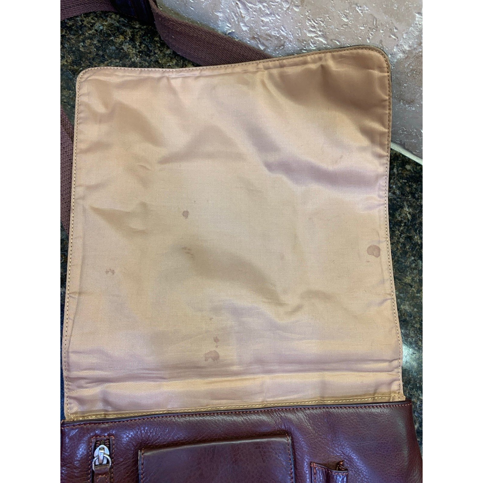 Vintage Leather Osgoode Marley Messenger Bag Guc — image 4 of 8
